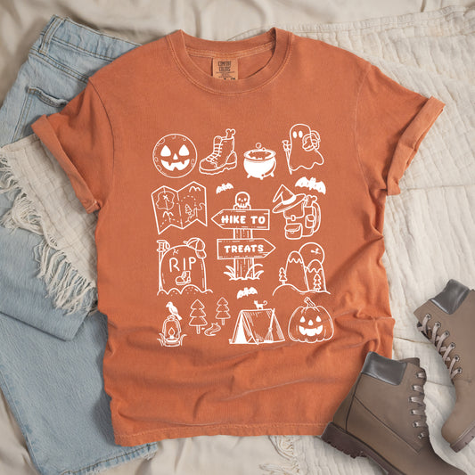 Yam Shirt with Halloween Doodles